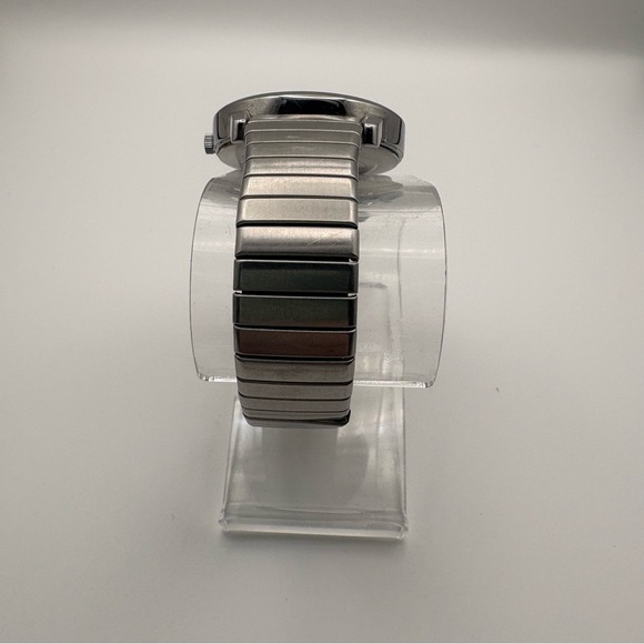 Timex Navy Blue Dial Day Date Easy Read Indiglo Stainless Steel Expansion Band - Picture 3 of 8